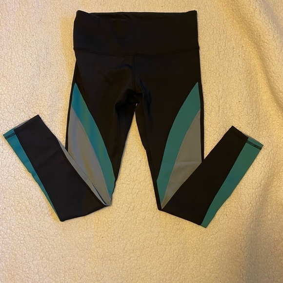 Noli Yoga Leggings Black Blue Gray Size Medium - Picture 2 of 5